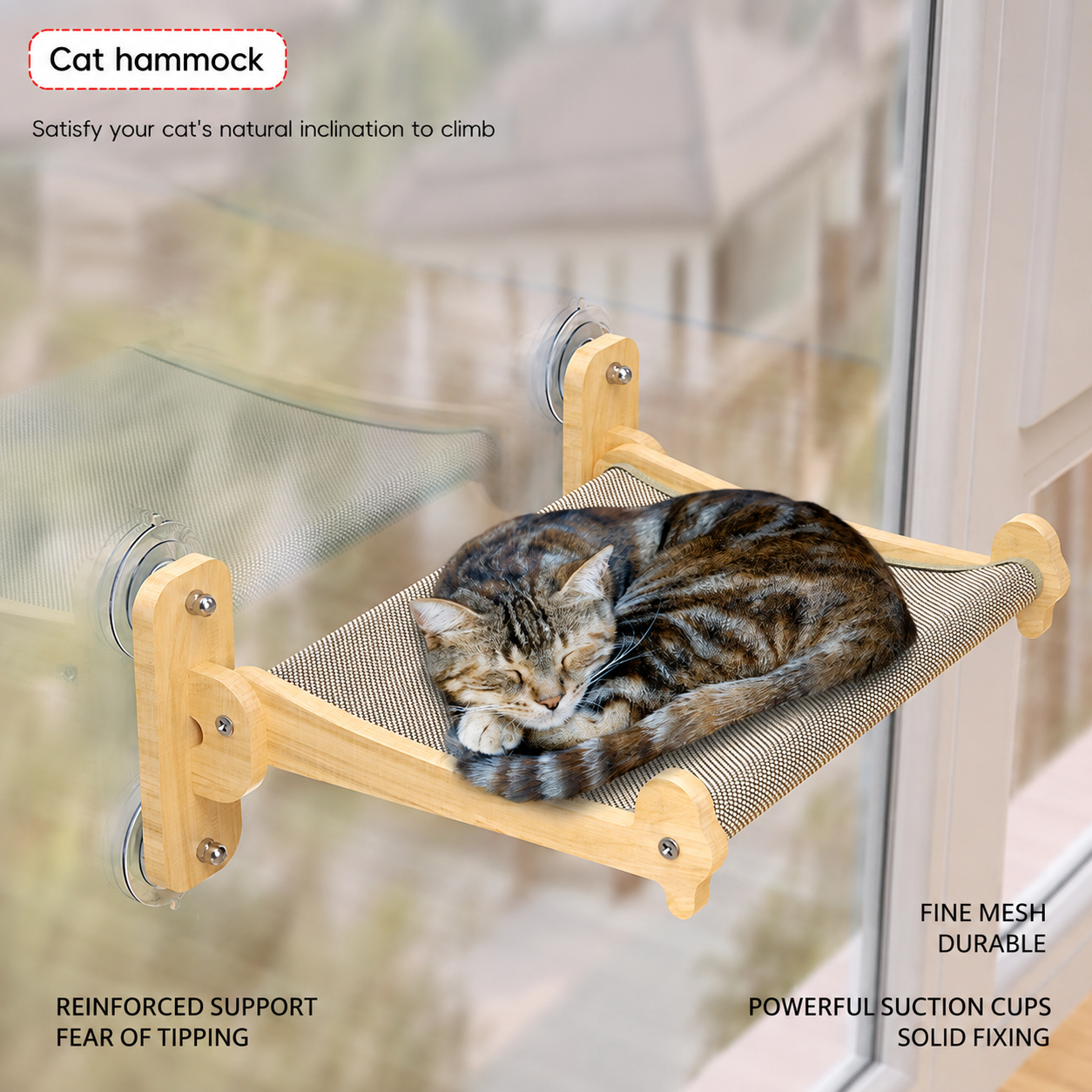 Cat Hammock Window Pench Pench Supplies Pet Furniture Furniture Shelving Shelves to Sleep for