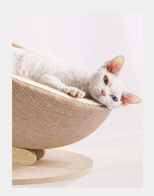 Extra Large Sisal Cat Scratcher Bed – Cat Lounge Sofa & Scratching Bowl